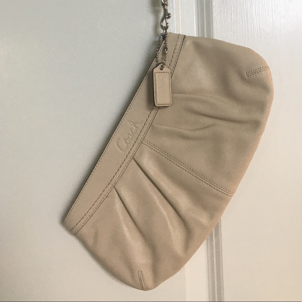 Coach leather clutch